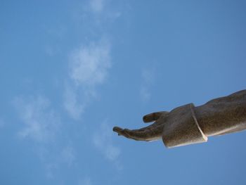 Low angle view of blue sky