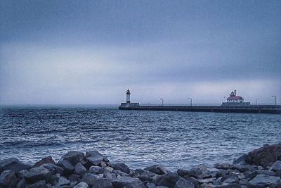 Scenic view of sea against sky