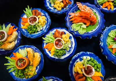 Close-up of food on table