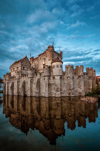 The gravensteen castle in ghent, belgium.