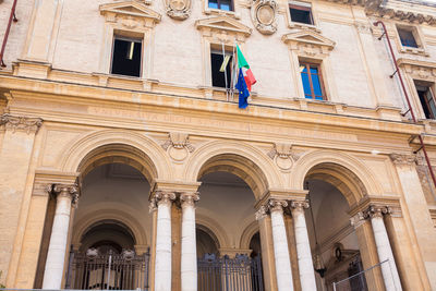 Facade of the university of rome la sapienza
