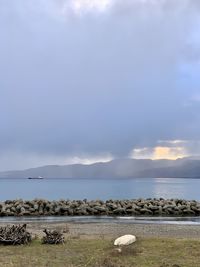 Scenic view of sea against sky