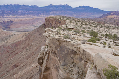 Scenic view of mountain range