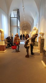 Group of people in front of building