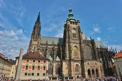 View of cathedral against cloudy sky