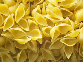 Full frame shot of conchiglie pasta