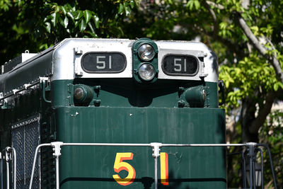 Close-up of car