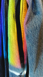 Full frame shot of multi colored curtain