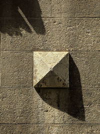 Close-up of shadow on wall