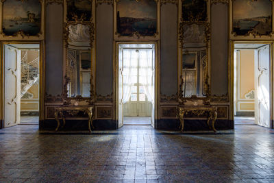 Interior of old abandoned building