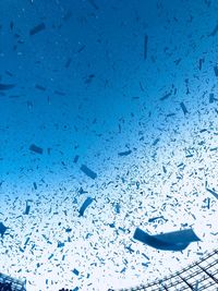 Full frame shot of wet glass window