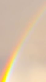 Close-up of rainbow against sky