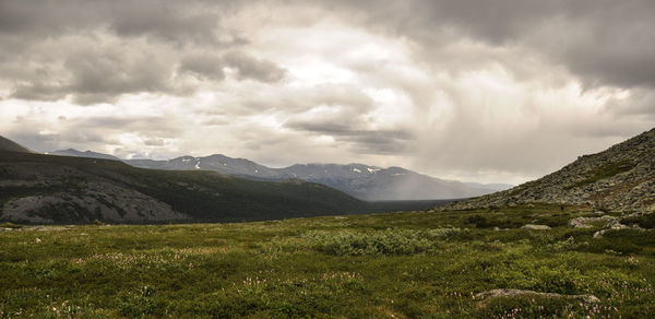 Scenic view of landscape against sky