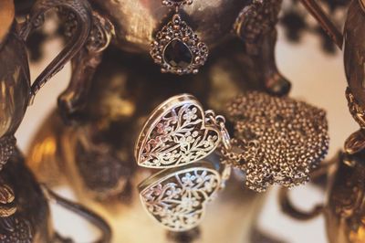 Close-up of decoration on table