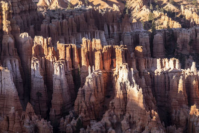 Panoramic view of rock formations