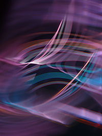 Close-up of light trails