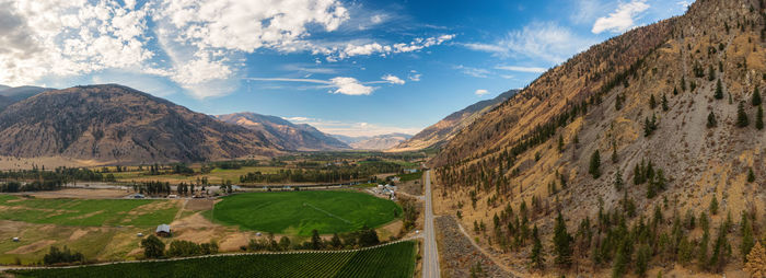 Panoramic view of landscape against sky