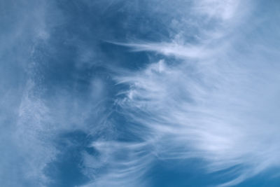 Low angle view of clouds in sky