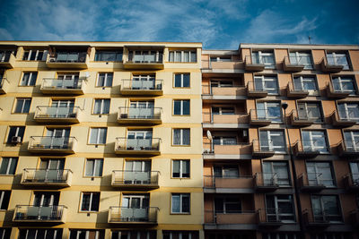 Low angle view of building against sky