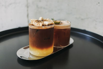 Close-up of drink on table