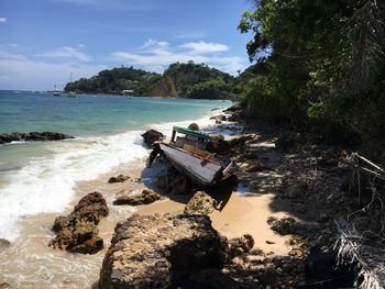 Scenic view of sea against sky