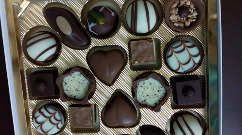 Full frame shot of candies