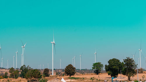 Panoramic view of landscape against clear sky