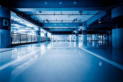 Empty corridor of building