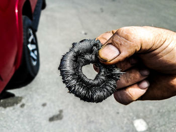 Magnet from a transmission pan off of a 4l60e chevrolet vehicle 