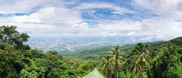 Panoramic view of landscape against sky