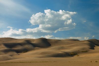 Sand dunes against sky at great sand dunes national park