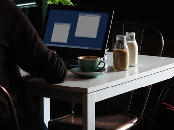 Close-up of drink on table