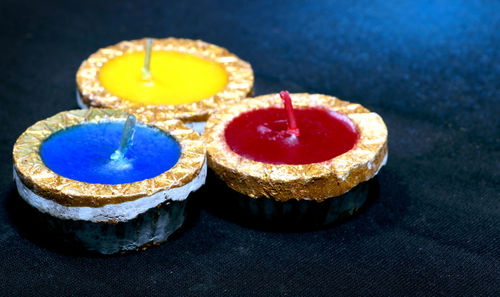 Close-up of cake on table