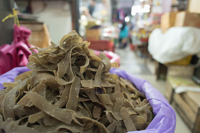 Close-up of spices for sale in market