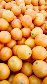 Full frame shot of oranges at market