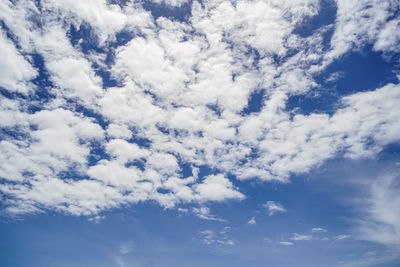 Low angle view of clouds in sky