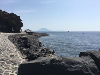 Scenic view of sea against sky