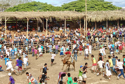 Group of people on beach