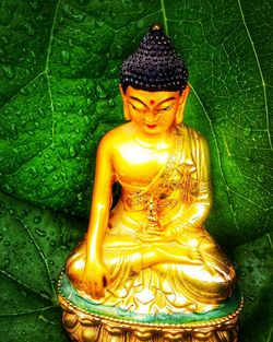 Close-up of buddha statue