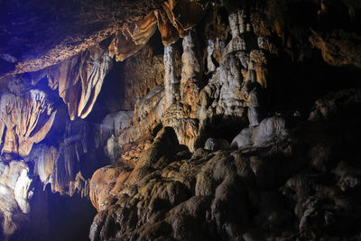 Stalagmite ornament of gilap cave in gunungsewu karst area which is place for water conservation.