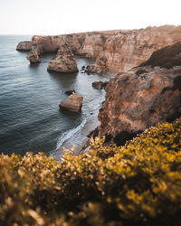 Rocks on sea shore