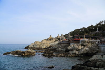 Scenic view of sea against sky