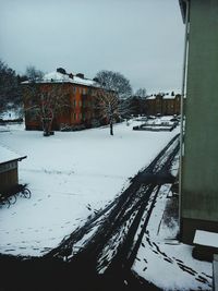 Snow covered landscape