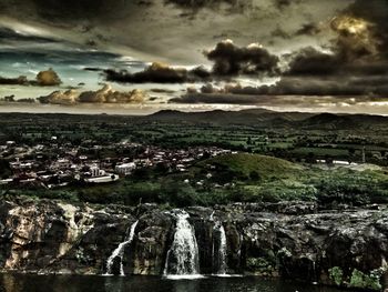 Scenic view of landscape against sky