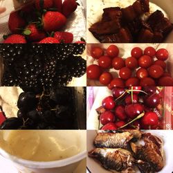 Close-up of strawberries in bowl