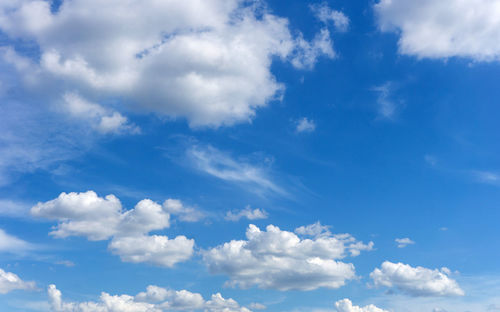 Low angle view of clouds in sky