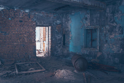 Interior of old abandoned building