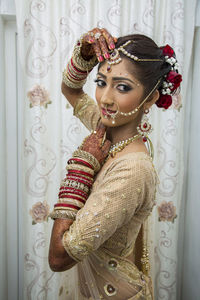 Hindu bride on her wedding day.