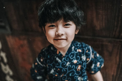 Close-up portrait of boy