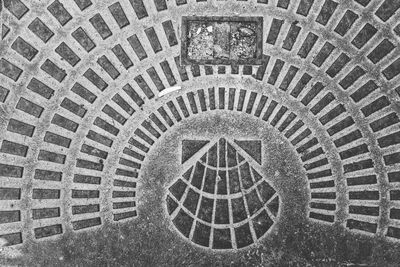 Full frame shot of manhole